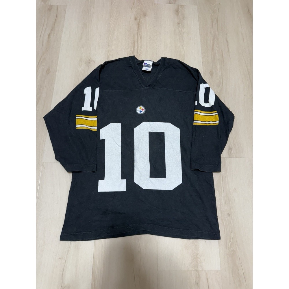 Vintage 90s Kordell Stewart Pro Player Large Black Pittsburgh Steelers Jersey